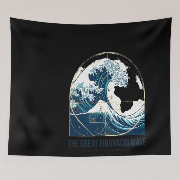 Item preview, The Great Fibonacci Wave designed and sold by truc6424.