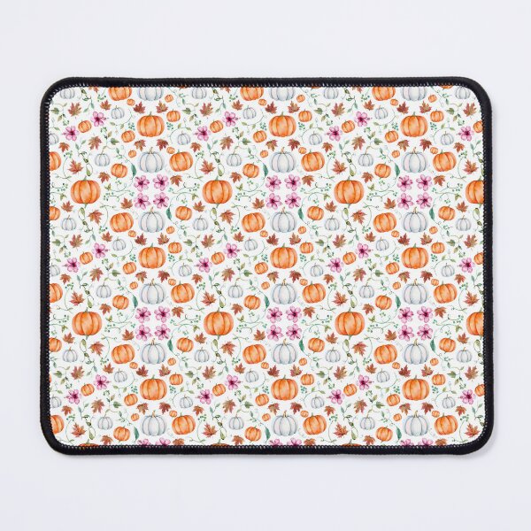 Item preview, Autumn Pumpkin Hibiscus Pattern | Halloween Watercolor Seamless Pattern | Botanical Fall Design designed and sold by Nolmo.