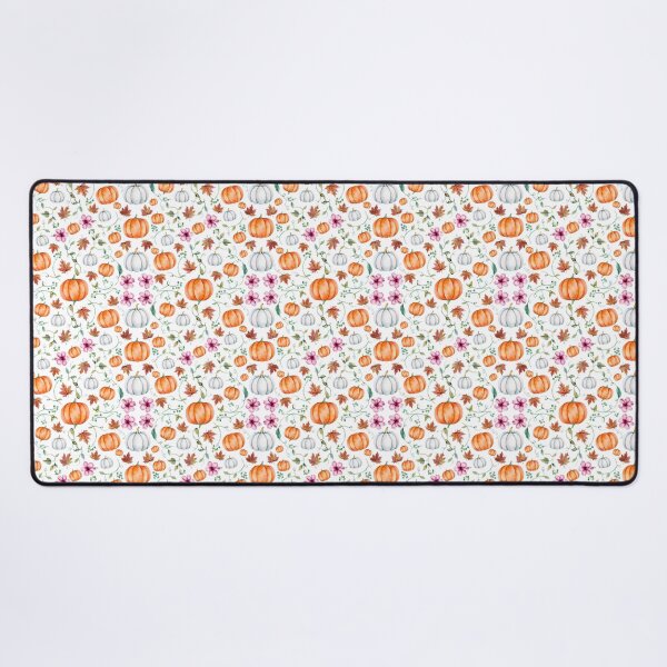 Item preview, Autumn Pumpkin Hibiscus Pattern | Halloween Watercolor Seamless Pattern | Botanical Fall Design designed and sold by Nolmo.