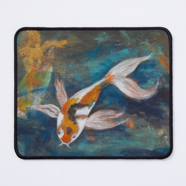 Item preview, Coy Carp artwork acrylic and Pastel designed and sold by BenitaJayne.