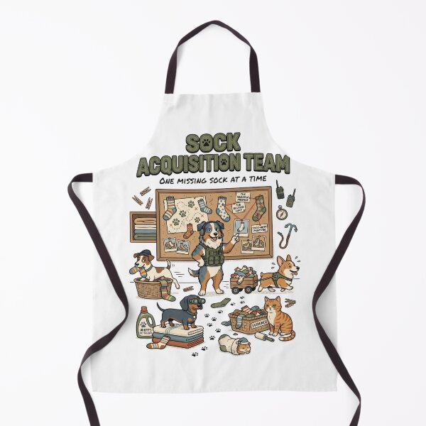Item preview, Sock Acquisition Team | Funny Dog Lover Design | Dog Laundry Humor Illustration | Pet Lifestyle Graphic designed and sold by SAJ Design Studio.