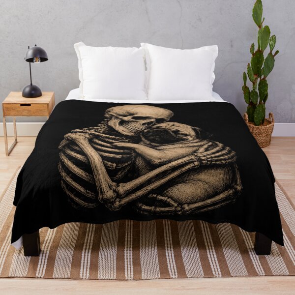 Item preview, Skeleton and Pug Embrace Design Halloween designed and sold by rafaeltto.