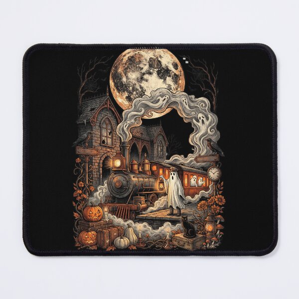 Item preview, Haunted Express Ghost Train Moon designed and sold by Roy & Tiffany.