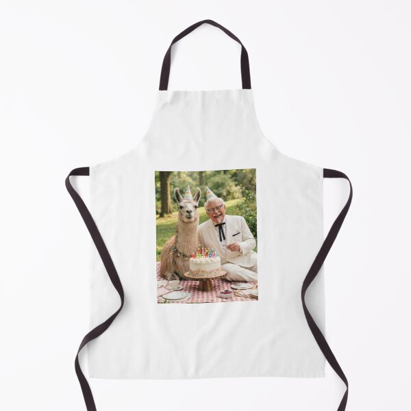 Item preview, Colonel sanders llama picnic llamas animal pet nature meme memes funny parody christmas birthday designed and sold by CheeseBlueprint.