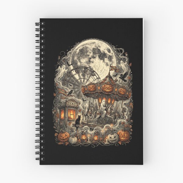 Item preview, Haunted Carousel Ghost Carnival Moon designed and sold by Roy & Tiffany.