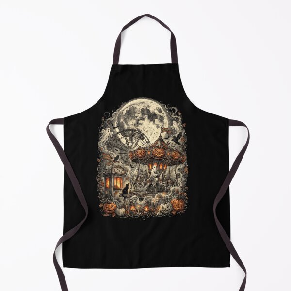 Item preview, Haunted Carousel Ghost Carnival Moon designed and sold by Roy & Tiffany.