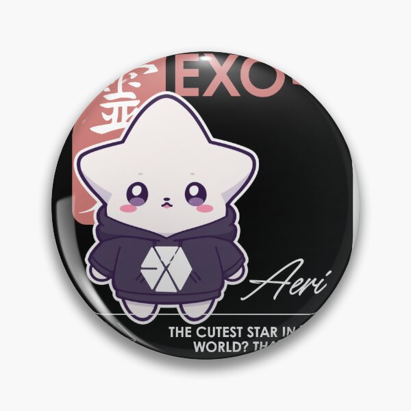 Item preview, EXO-L Mascot Aeri Cute Chibi Star Mascot EXO Hoodie Graphic designed and sold by Gameshalah's Designs Hub.