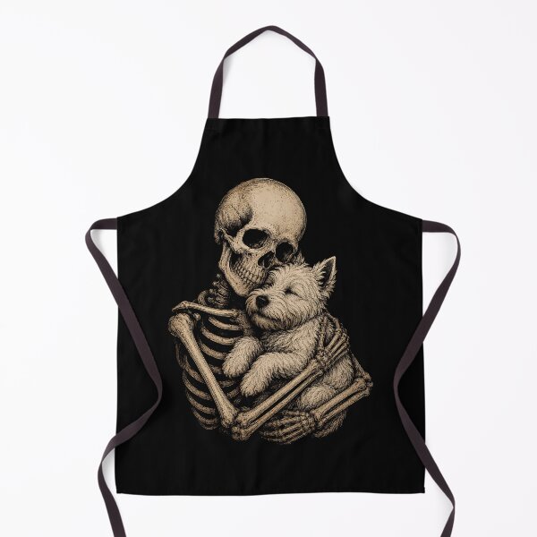 Item preview, Skeleton cuddling a dog vintage illustration halloween designed and sold by rafaeltto.