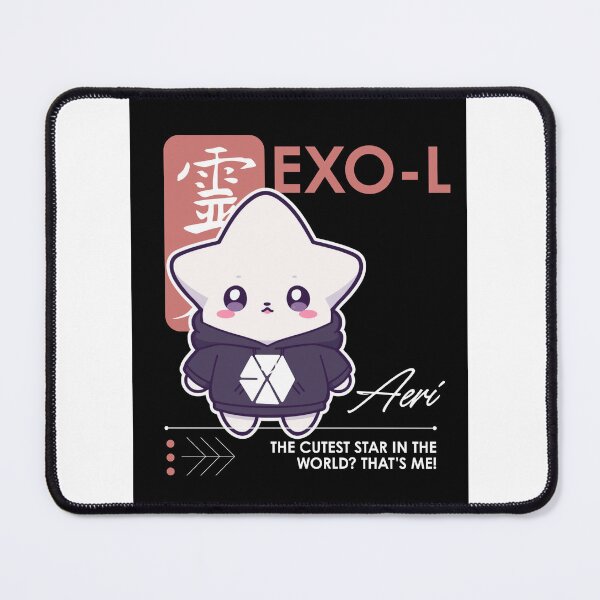 Item preview, EXO-L Mascot Aeri Cute Chibi Star Mascot EXO Hoodie Graphic designed and sold by Gameshalah's Designs Hub.