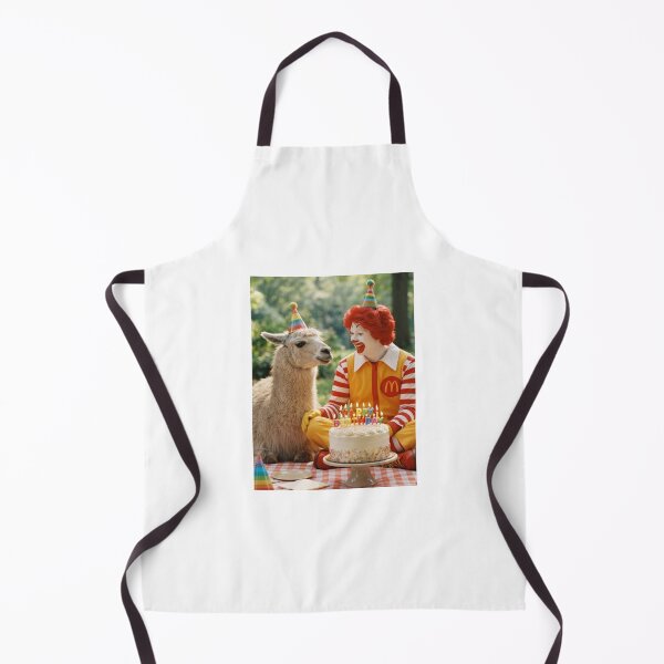 Item preview, Ronald mcdonald llama picnic llamas animal pet nature meme memes funny parody christmas birthday designed and sold by CheeseBlueprint.