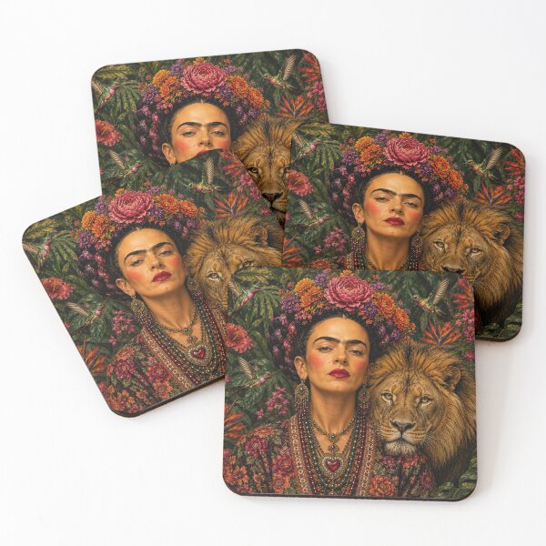 Item preview, Frida Kahlo Lion woldlife designed and sold by Muycote.