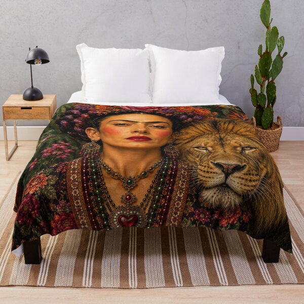 Item preview, Frida Kahlo Lion woldlife designed and sold by Muycote.
