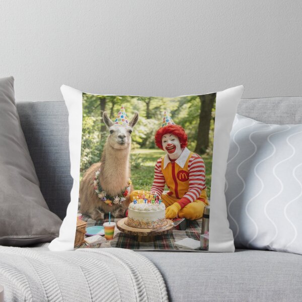 Item preview, Ronald mcdonald llama picnic llamas animal pet nature meme memes funny parody christmas birthday  designed and sold by CheeseBlueprint.