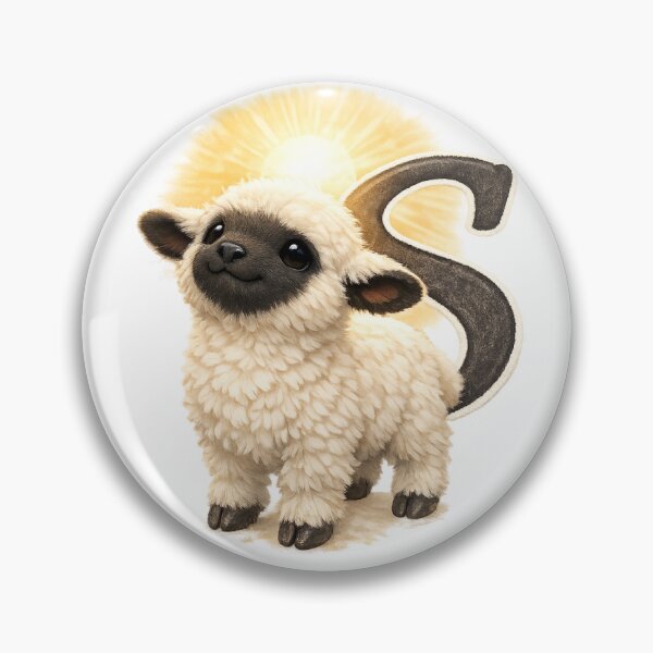 Item preview, Cute Lamb Alphabet Letter Art_S Illustration designed and sold by CottonLamb.