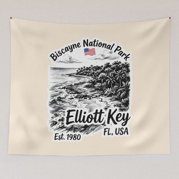 Item preview, Biscayne National Park Elliott Key designed and sold by EvergreenPark - Tee Studio.