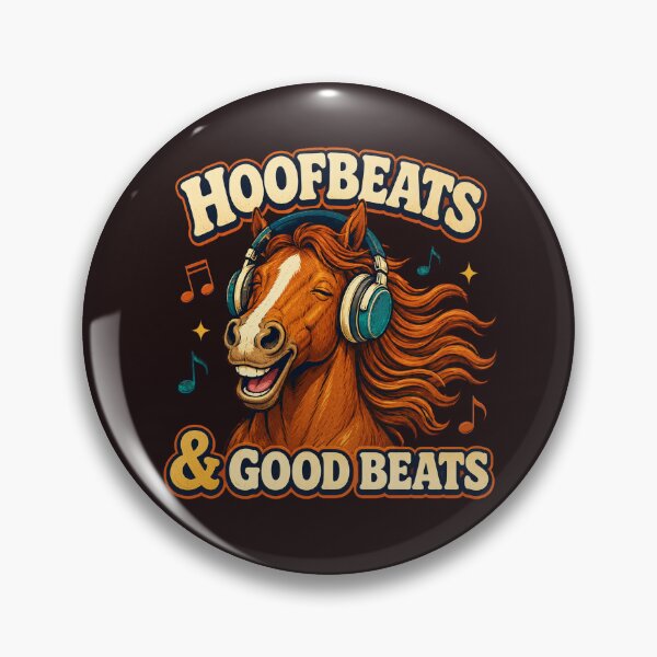 Item preview, Funny Horse Music Lover With Retro Headphones designed and sold by Kolibra.