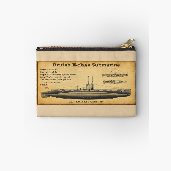 Item preview, HMS E11 British E-Class Submarine World War I Info Diagrams designed and sold by MilitaryMart.