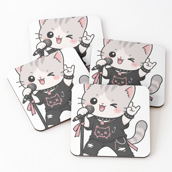 Item preview, Rock Cat Singer designed and sold by KingOfRockk.