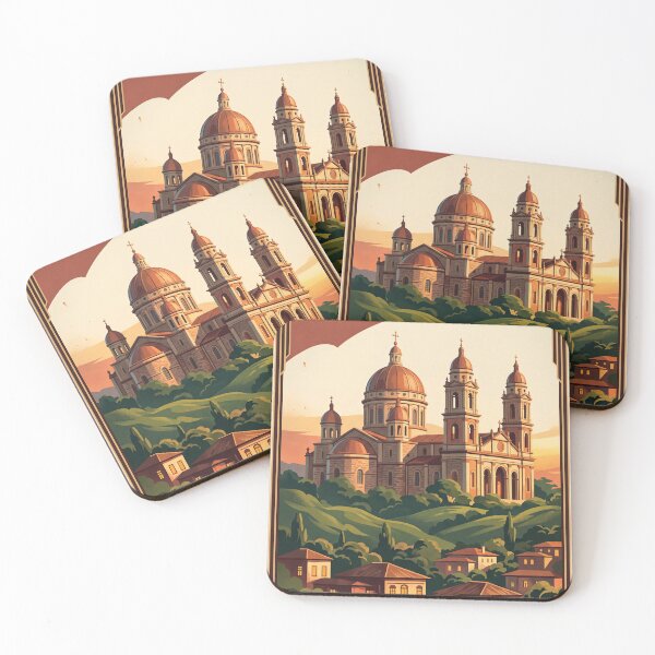 Item preview, Addis Ababa Ethiopia Vintage Travel Poster – Holy Trinity Cathedral & Highland Art designed and sold by Bomax121.