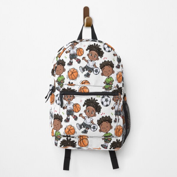 Item preview, Athletic Boys Basketball, Soccer And Locs Print Pattern designed and sold by RichardRags.