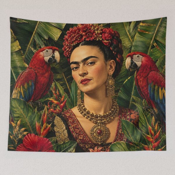 Item preview, Frida Kahlo Parrots designed and sold by Muycote.
