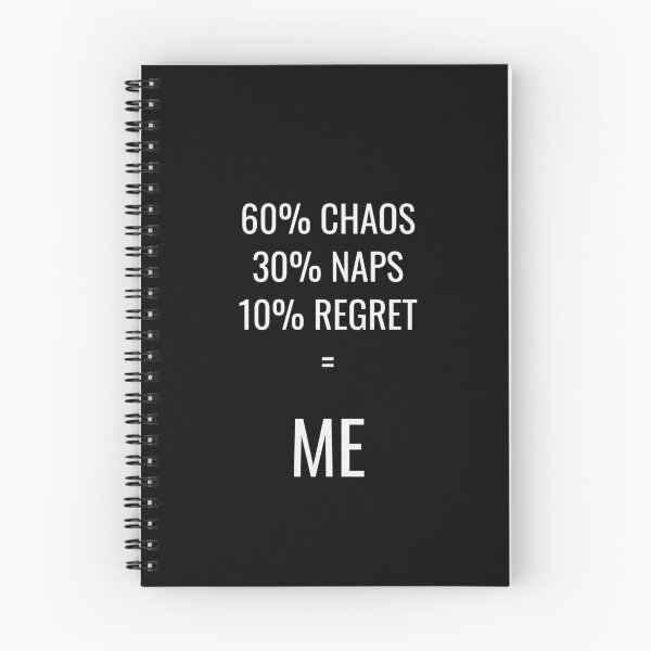 Item preview, 60 Chaos 30 Naps 10 Regret Formula Tee designed and sold by low battery meme design.