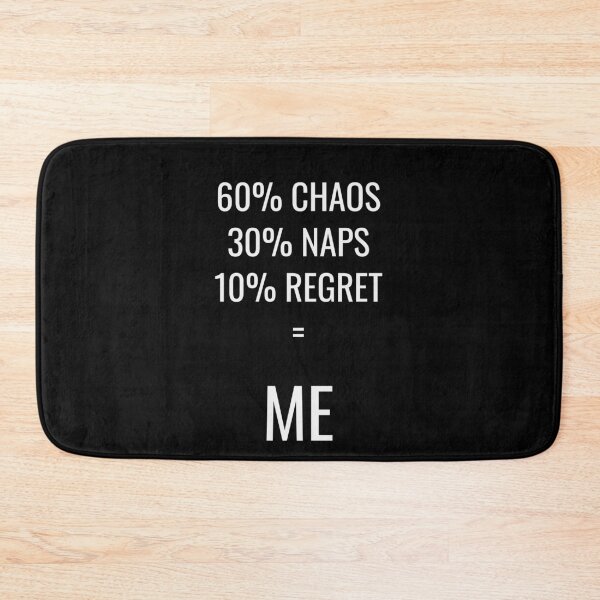Item preview, 60 Chaos 30 Naps 10 Regret Formula Tee designed and sold by low battery meme design.