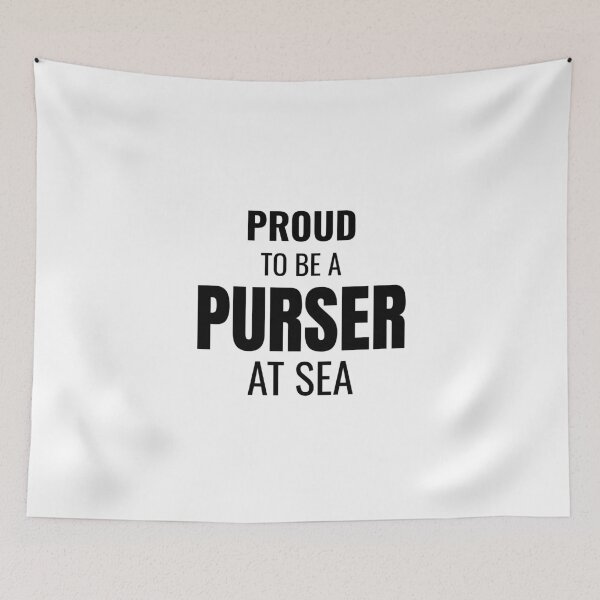 Item preview, Proud to be a Purser at Sea (Black) designed and sold by ShipCrewNation.