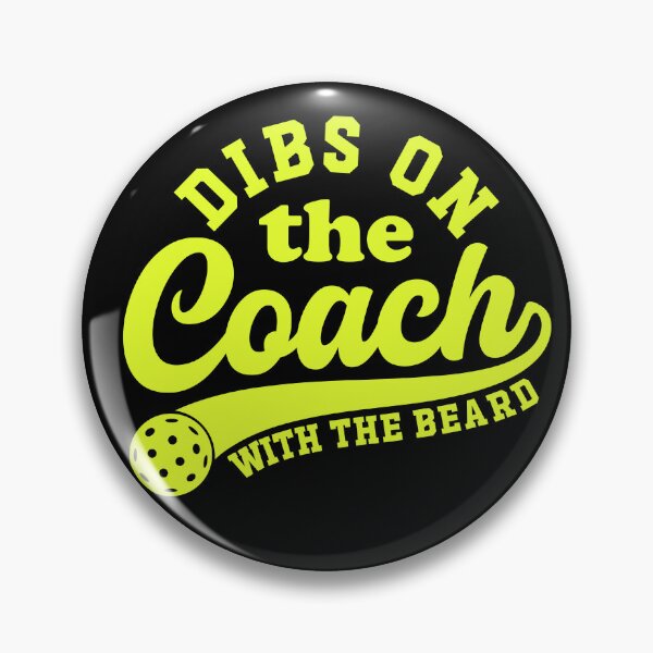 Item preview, Dibs On The Coach With Beard Pickleball designed and sold by gunaone-design.