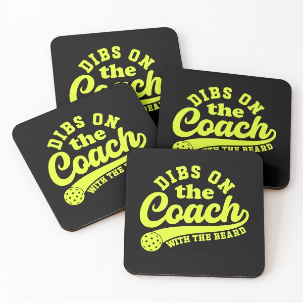 Item preview, Dibs On The Coach With Beard Pickleball designed and sold by gunaone-design.