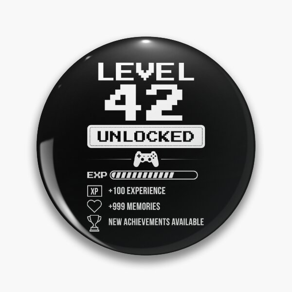 Item preview, Level 42 Unlocked birthday gift designed and sold by NumbersFort.