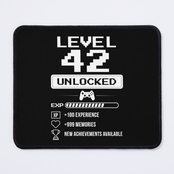 Item preview, Level 42 Unlocked birthday gift designed and sold by NumbersFort.