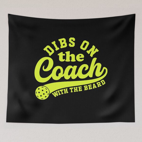 Item preview, Dibs On The Coach With Beard Pickleball designed and sold by gunaone-design.
