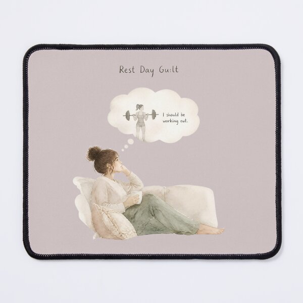 Item preview, Rest Day Guilt – Every Gym Lover's Inner Struggle designed and sold by ManggaeJM.