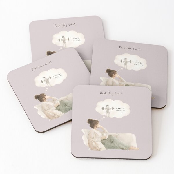 Item preview, Rest Day Guilt – Every Gym Lover's Inner Struggle designed and sold by ManggaeJM.