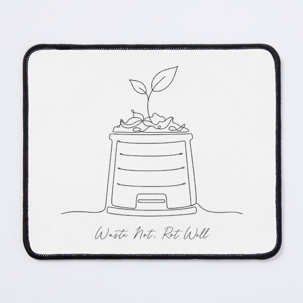 Item preview, Waste Not Rot Well Shirt, Minimalist Compost Bin Line Art Tee, Modern Composting Gift T-Shirt, Simple Garden Graphic Shirt designed and sold by TshirtsLabs.
