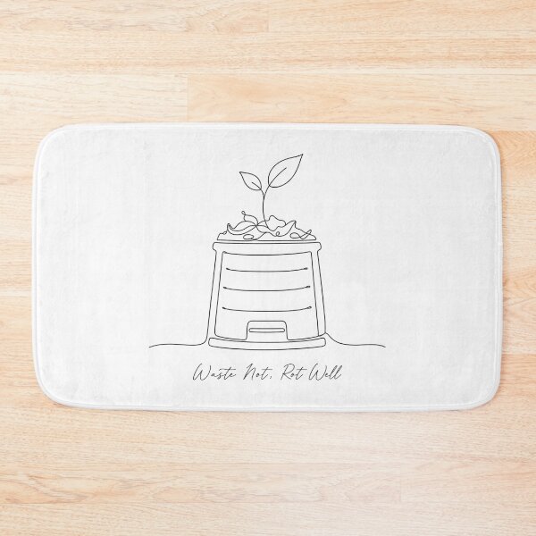 Item preview, Waste Not Rot Well Shirt, Minimalist Compost Bin Line Art Tee, Modern Composting Gift T-Shirt, Simple Garden Graphic Shirt designed and sold by TshirtsLabs.