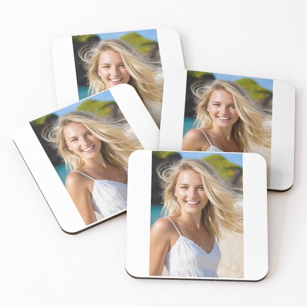 Item preview, Beauty - Smiling Person with Windblown Hair, Sun-Kissed Portrait designed and sold by Beat-It.