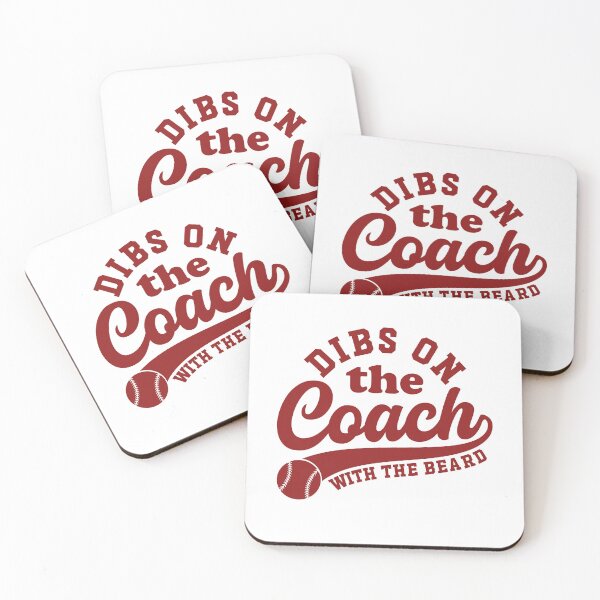 Item preview, Dibs On The Coach with beard Baseball designed and sold by gunaone-design.