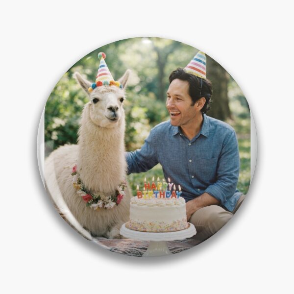 Item preview, Paul rudd Llama picnic llamas animal pet nature meme memes funny parody christmas birthday  designed and sold by CheeseBlueprint.