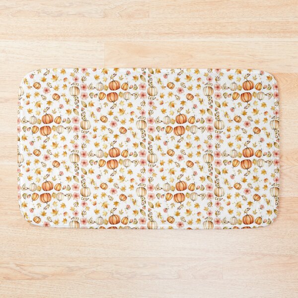 Item preview, Golden Autumn Pumpkin Pattern | Watercolor Fall Seamless Pattern | Botanical Halloween Illustration designed and sold by Nolmo.