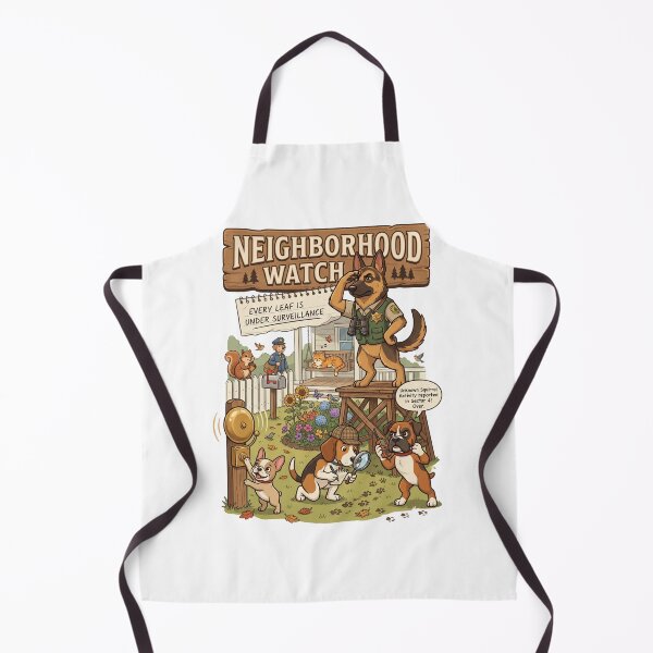 Item preview, Neighborhood Watch | Funny Dog Lover Design | German Shepherd Security Illustration | Pet Lifestyle Graphic designed and sold by SAJ Design Studio.