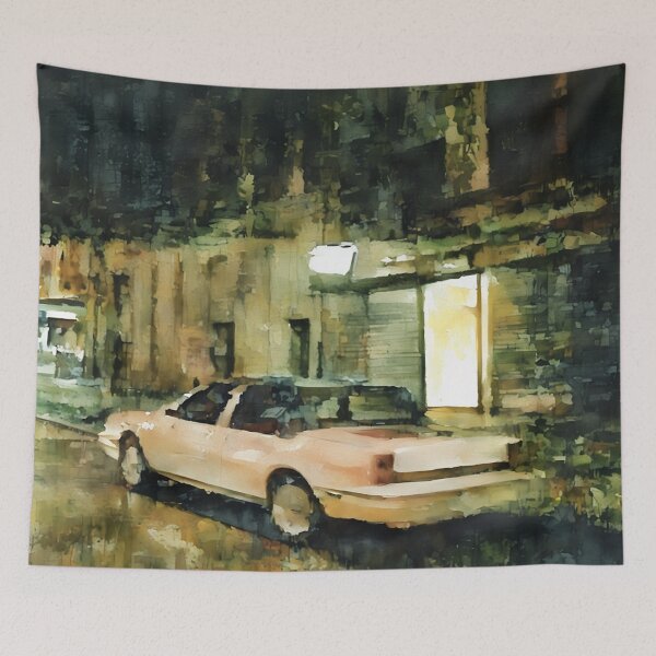 Item preview, White Parked at Night designed and sold by RCWatercolours.