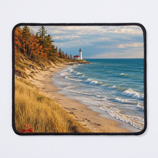 Item preview, Lake Michigan Coast Art Poster designed and sold by greatlakesimage.
