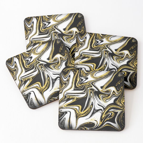 Item preview, Golden Flow – Elegant Modern Abstraction designed and sold by Catfcreations.