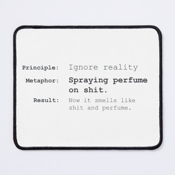Item preview, Crisis Of Meaning Ignore Reality Typography Poster designed and sold by drTerrens.