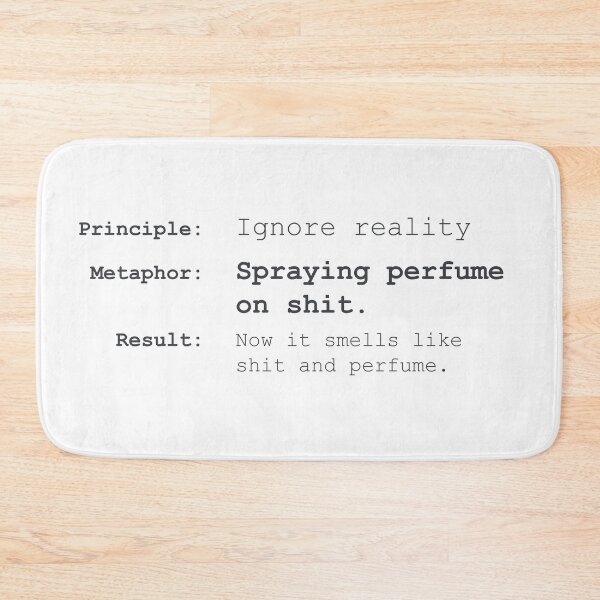 Item preview, Crisis Of Meaning Ignore Reality Typography Poster designed and sold by drTerrens.
