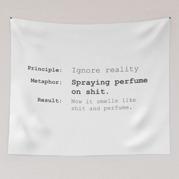 Item preview, Crisis Of Meaning Ignore Reality Typography Poster designed and sold by drTerrens.