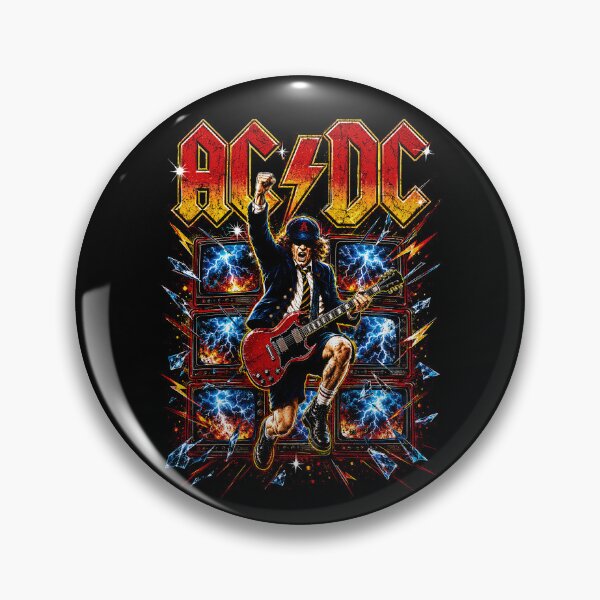 Item preview, AC/DC Angus Young Vintage High-Voltage Rock Graphic designed and sold by interdesigner.