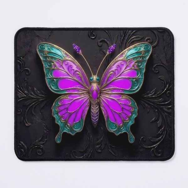 Item preview, Purple and Teal Gothic Butterfly 3D Jewel Design designed and sold by LuisWorks.